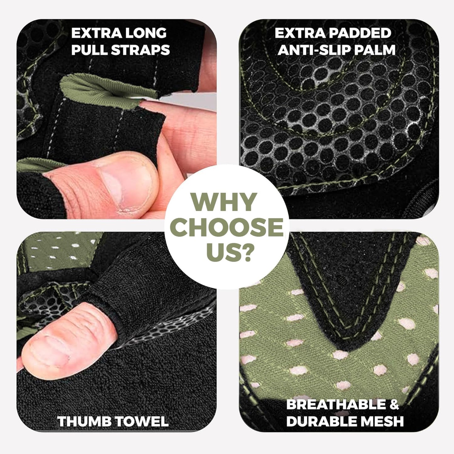 MhIL Workout Gloves for Men – Comfortable Gym Gloves for Men with Enhanced Grip for Safety and Hand Protection – Weight Lifting Protection with Wrist Wraps Support for Performance Boost and Style