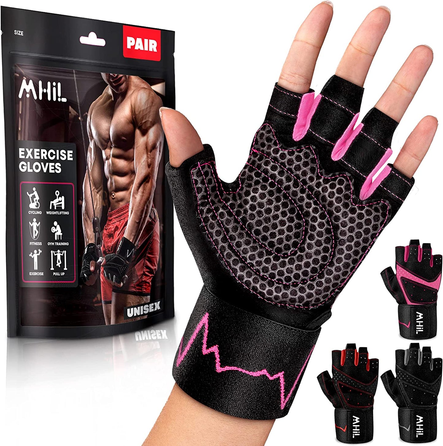 MHIL Workout Gloves Mens & Women's