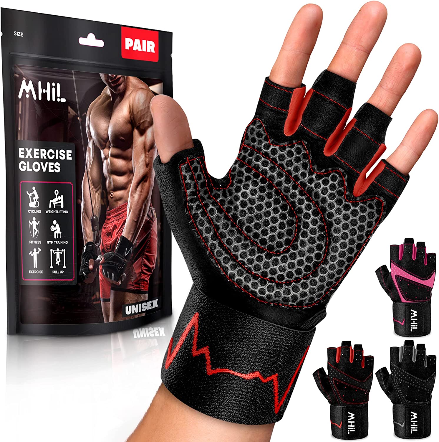 Workout gloves hot sale with fingers